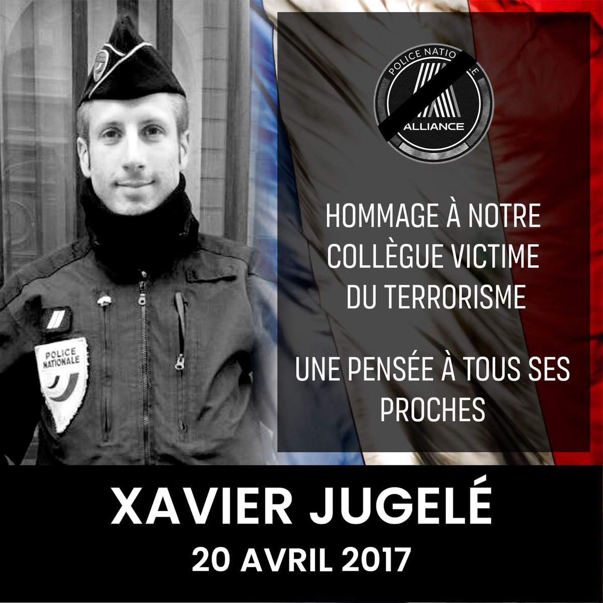 7 ans jour pour jour aujourd’hui.

Jamais nous n’oublierons la date du 20 avril 2017 et le lâche assassinat islamiste de notre collègue Xavier #Jugelé aux #ChampsElysee à #Paris.

Hommage et pensées sincères. 🙏

#DevoirDeMémoire