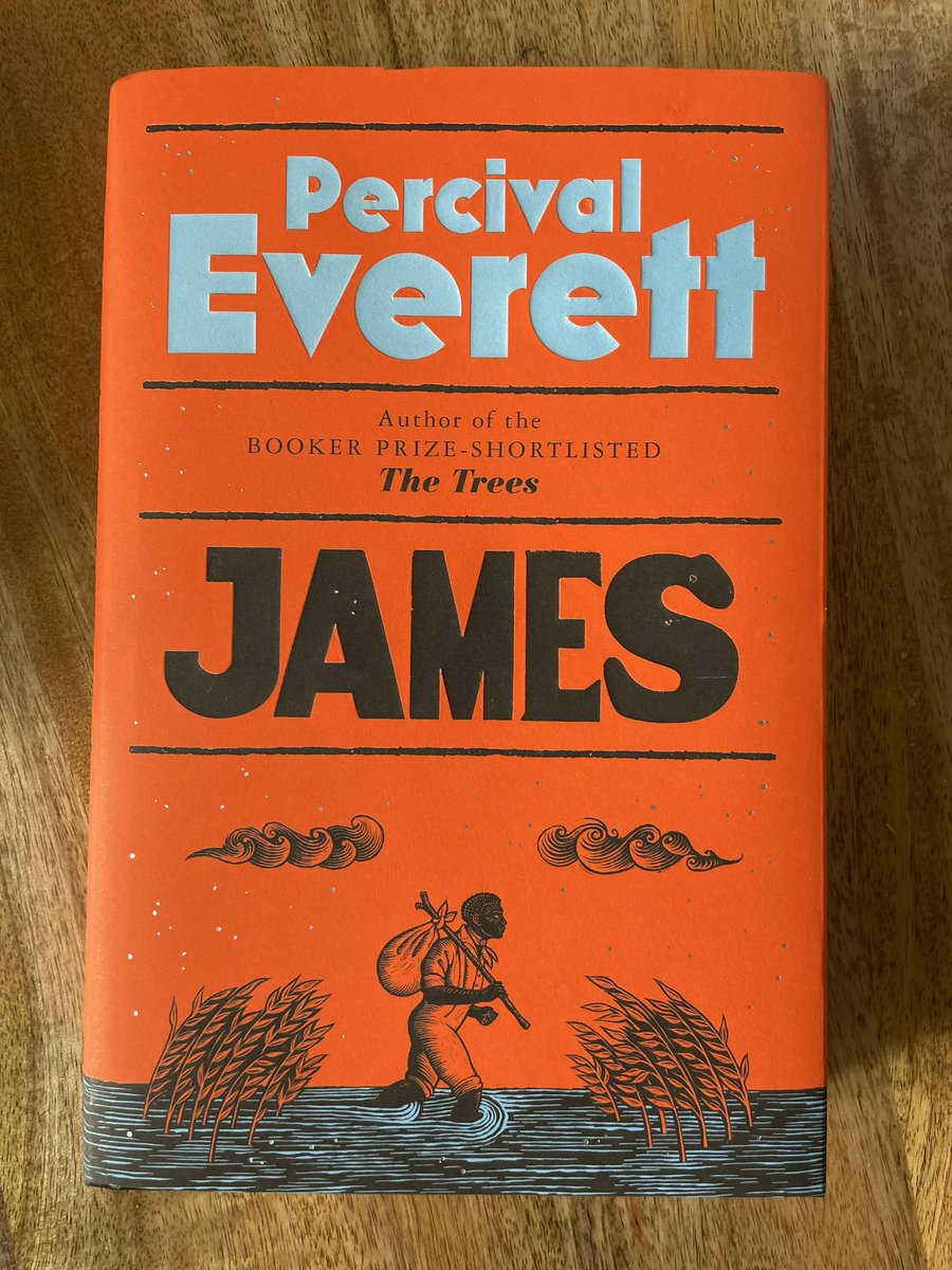 #James by #PercivalEverett is a captivating, powerful and thought provoking re-telling of Huckleberry Finn telling the story from the perspective of the enslaved Jim. A masterpiece that has the hallmarks of a modern classic.