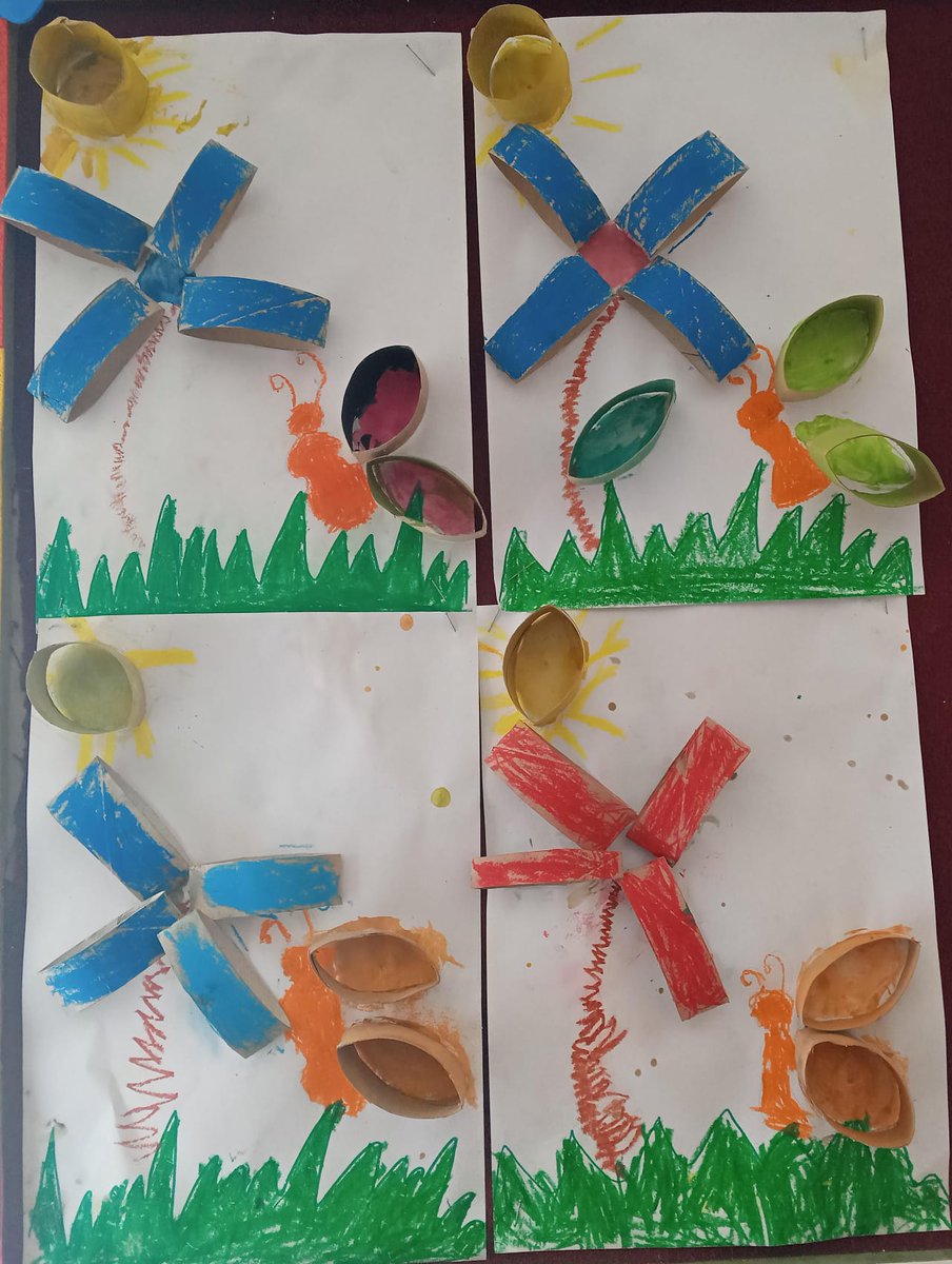 Anasınıfı öğrencilerimizin atık rulolarla yaptıkları çalışmalar. 👏👏👏