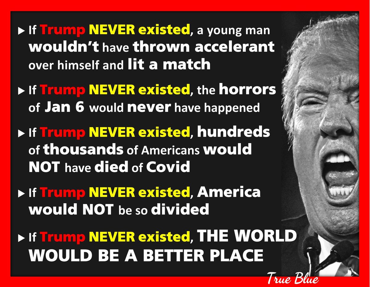 🇺🇲 If #Trump NEVER existed!

#VoteBlue so this NEVER HAPPENS AGAIN 👇👇👇👇