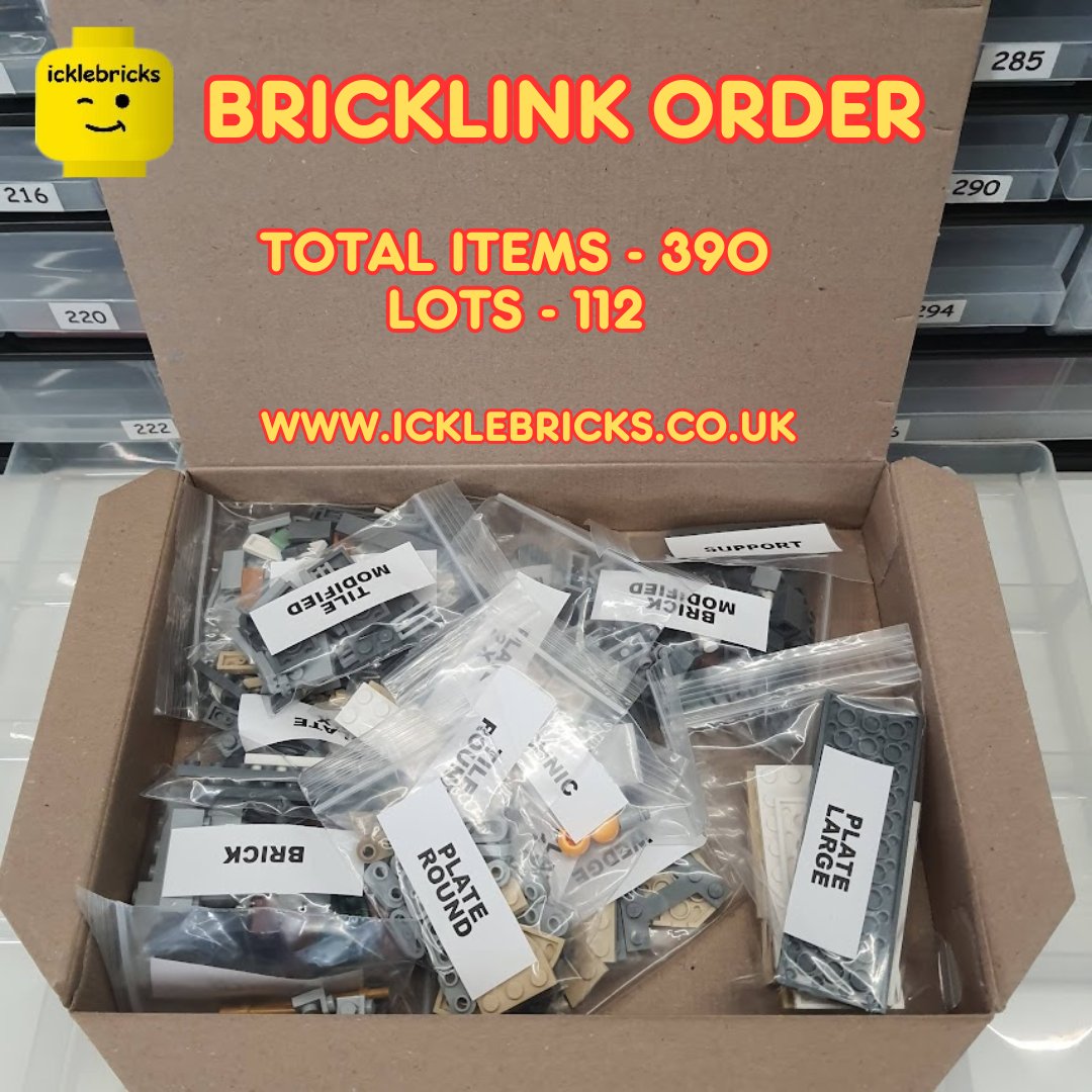 💥Another LEGO parts order going out - Thank you 💥
icklebricks.co.uk

#lego #bricklink #icklebricks #afol #legofan