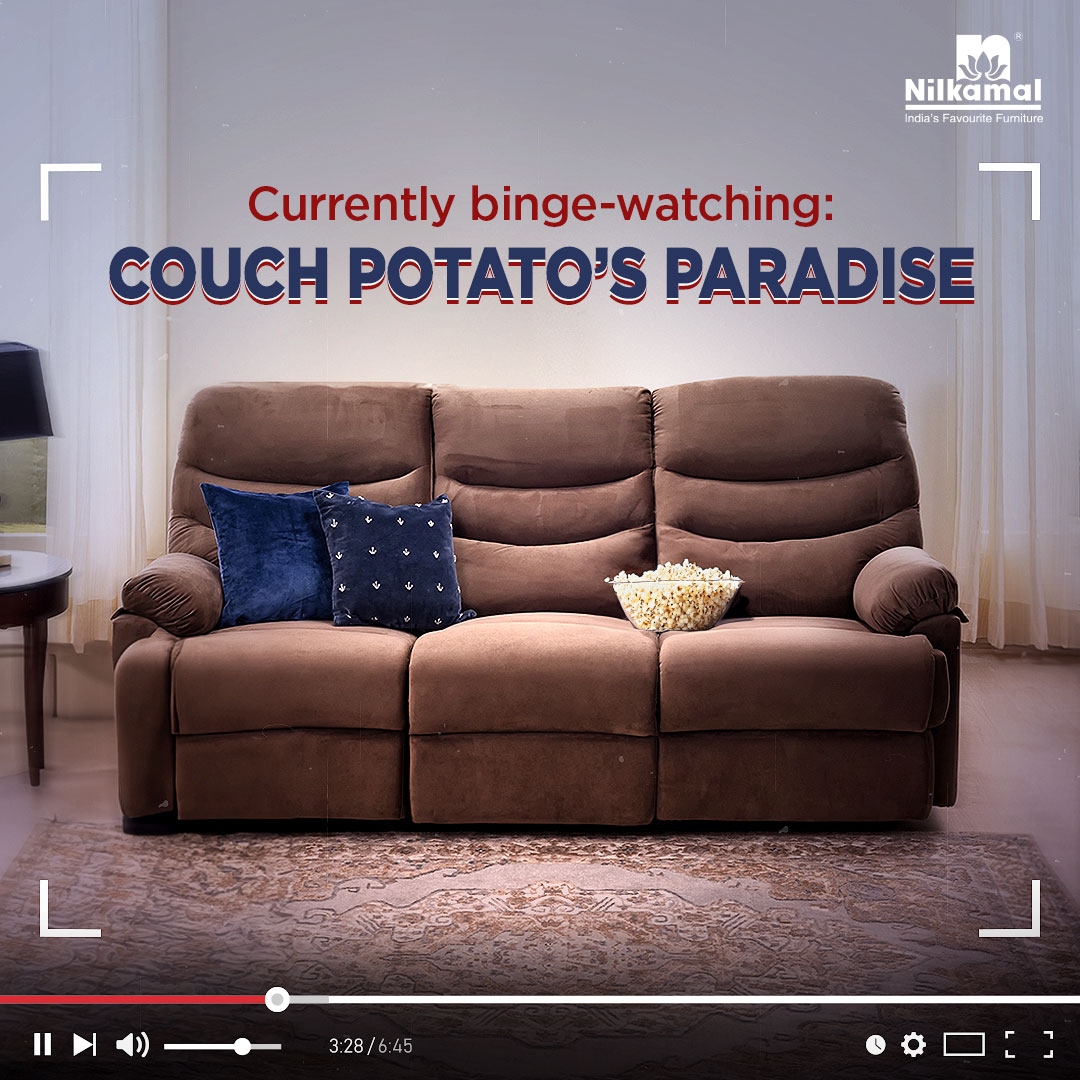 Couch + Snacks = The ultimate equation for a binge-worthy evening 🛋️🍿📺
Check out the sofa collection. Visit nilkamalfurniture.com

#NilkamalFurniture #NilkamalLimited #IndiasFavouriteFurniture #FurnitureIndia #nilkamal #FurnitureTrend