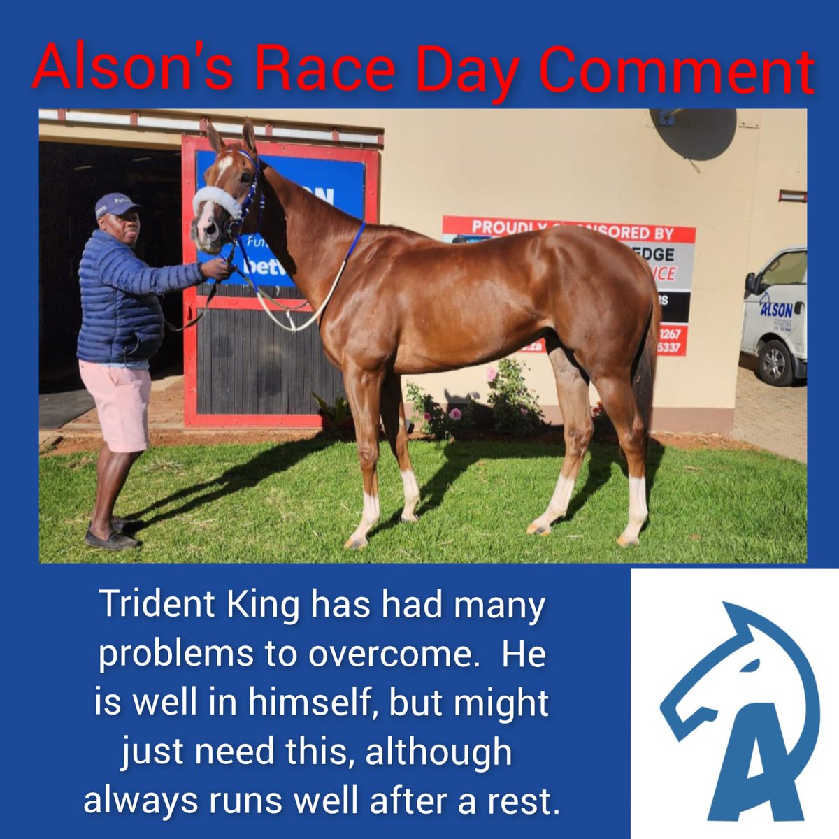 AlsonRacing's tweet photo. Race Day Comment 🏇 https://t.co/1DdFa4lmUf