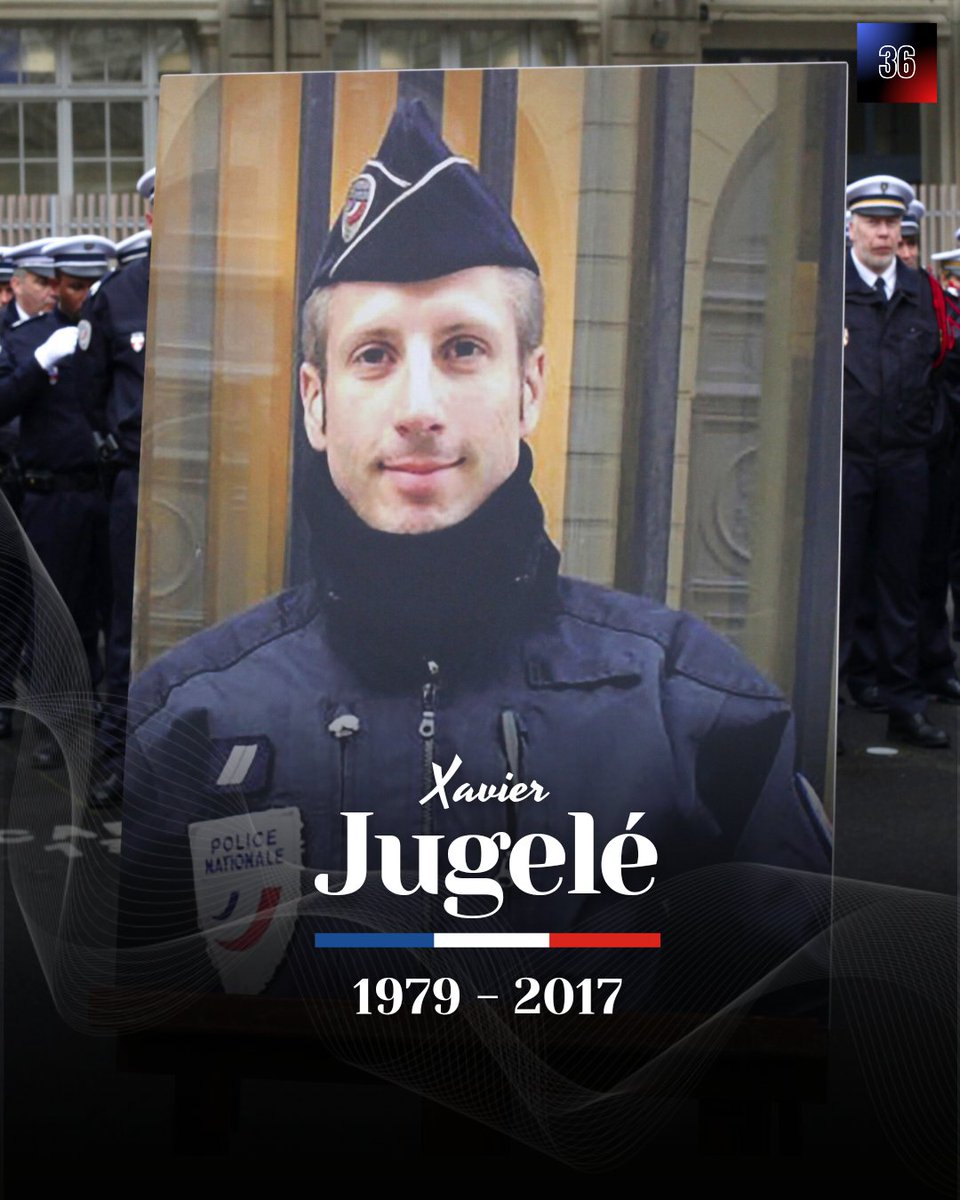 Hommage à Xavier Jugelé, policier âgé de 37 ans, lâchement assassiné il y a sept ans sur les Champs-Elysées.

Victime du terrorisme islamiste dans l'exercice de ses fonctions.

N'oublions jamais.