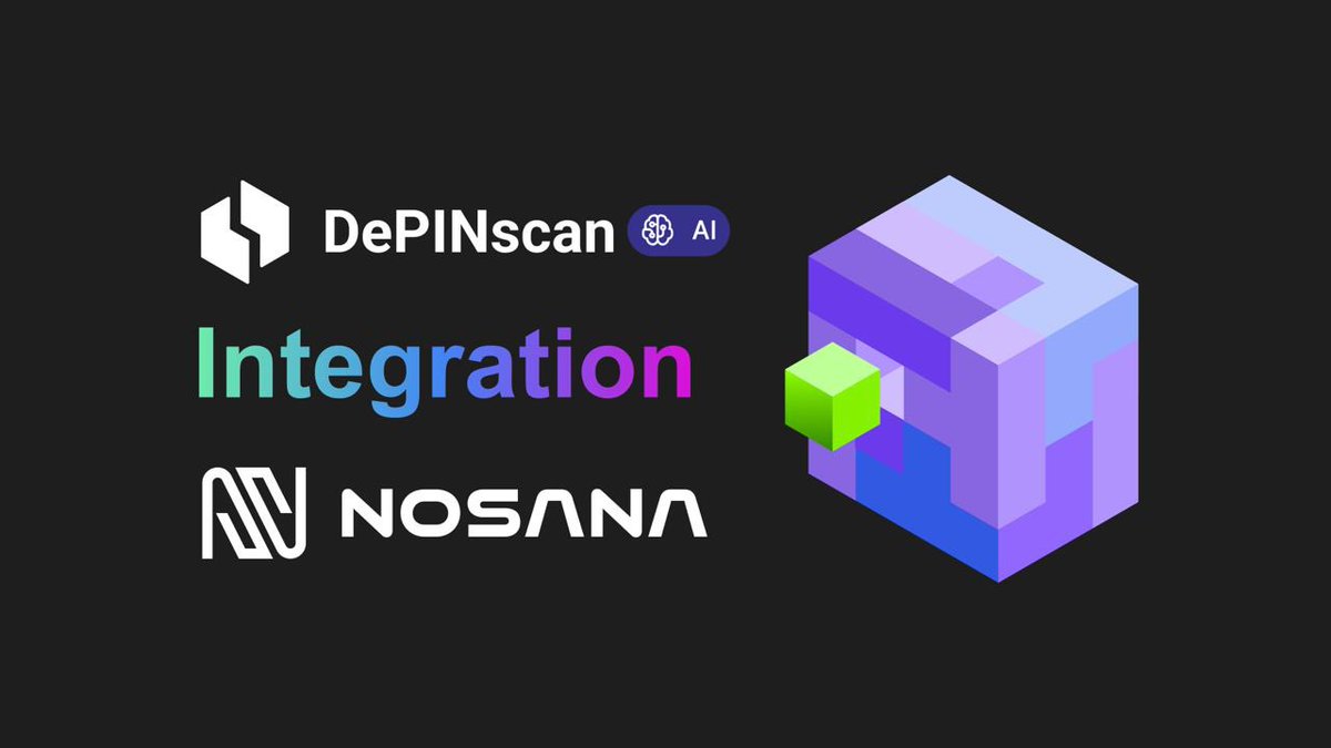 Nosana is now on DePINscan by @iotex_io. This integration allows the #DePIN community to: •Track Nosana's progress and impact. •See how Nosana is shaping the DePIN X AI landscape in real time. Explore more: depinscan.io/projects/nosana