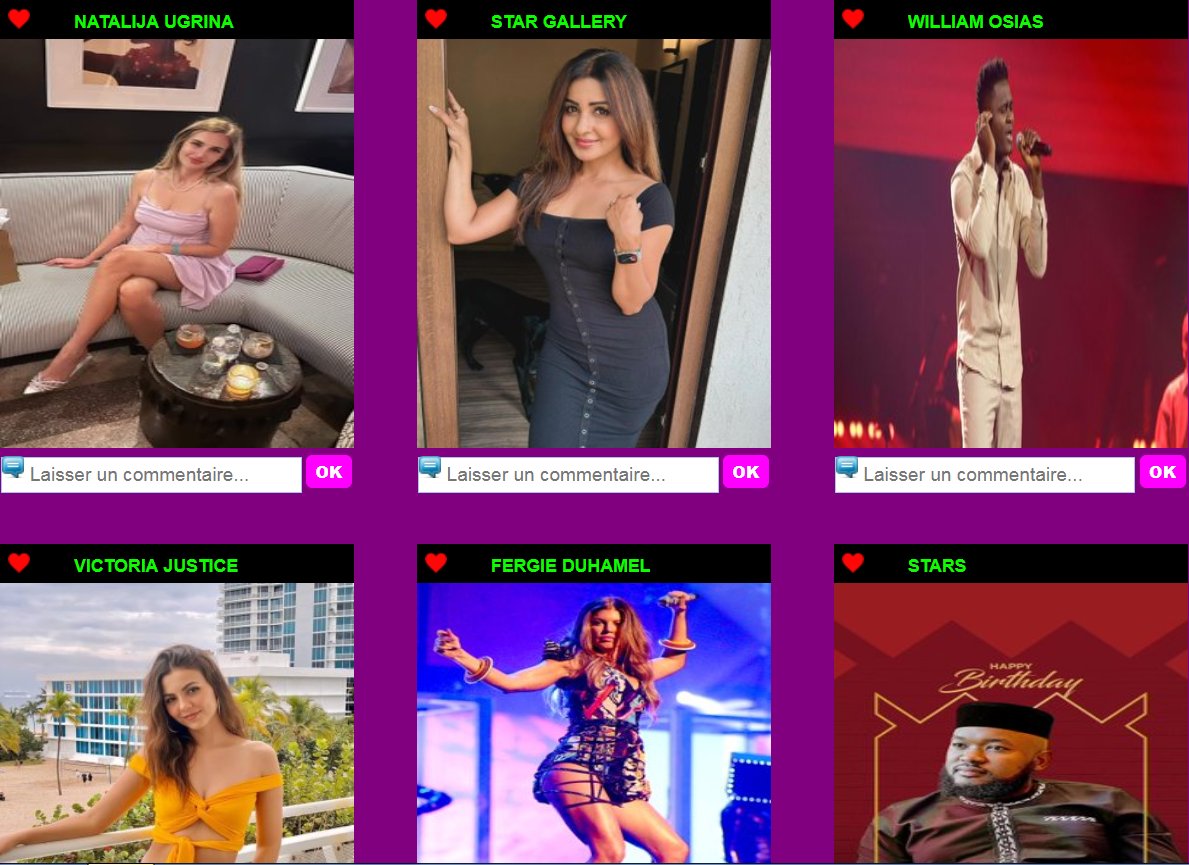 20/04 : Les Tendances du jour. Lien assorac.com/photos-assorac

#Assorac #WeAreFans #NatalijaUgrina #StarGallery #WilliamOsias #VictoriaJustice #FergieDuhamel #Stars #FashionStars #LOVE 💟