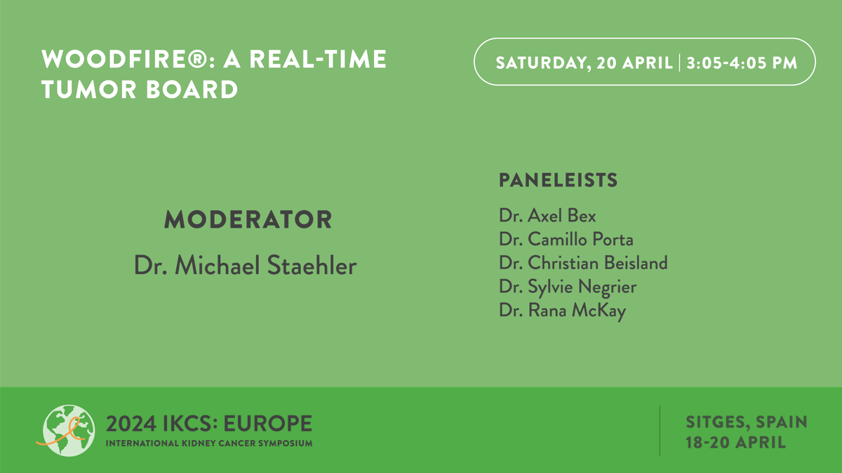 Welcome back for the second day of #IKCSEU24! Look out today for the Young Investigators Breakfast, Rising Star Award to @DrRanaMcKay, Vogelzang Humanitarian Award to Dr. Bernard Escudier, practice-changing papers, and WoodFire! bit.ly/3OjTgfB