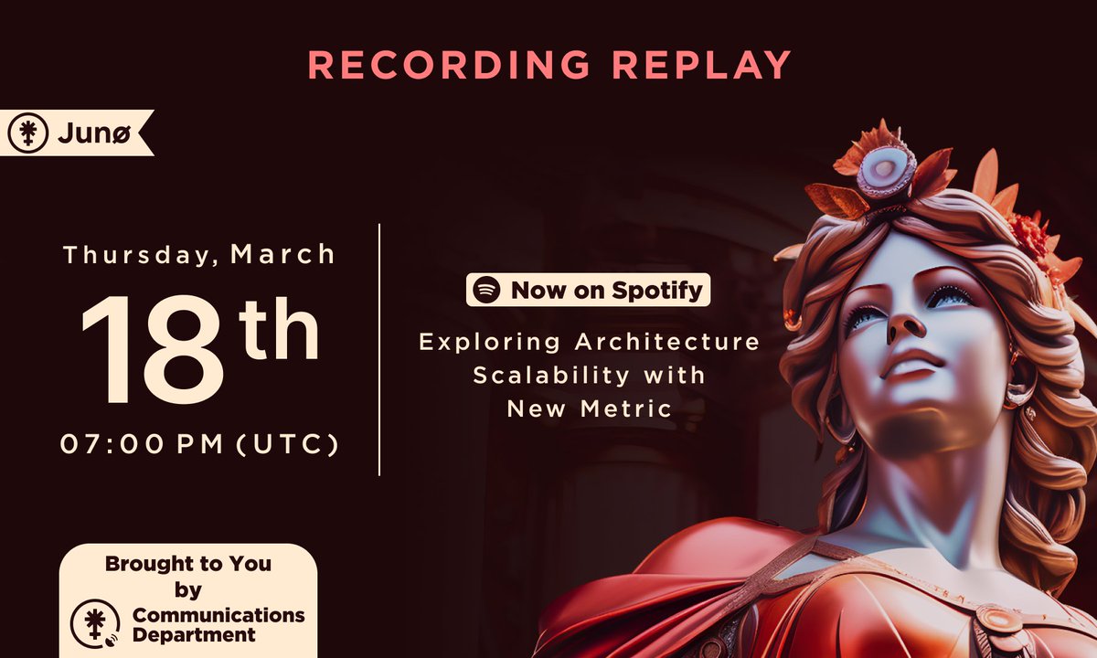 📢 Public Call Recap 🏛️ $JUNO Network & New Metric Collaboration 📅 𝗗𝗮𝘁𝗲: April 18th, 2024 ✍️ 𝗛𝗶𝗴𝗵𝗹𝗶𝗴𝗵𝘁𝘀: Jesse from New Metric unveils high-performance RPC solutions for Juno, enhancing scalability & reliability. Introduction of Cradle for secure testing…