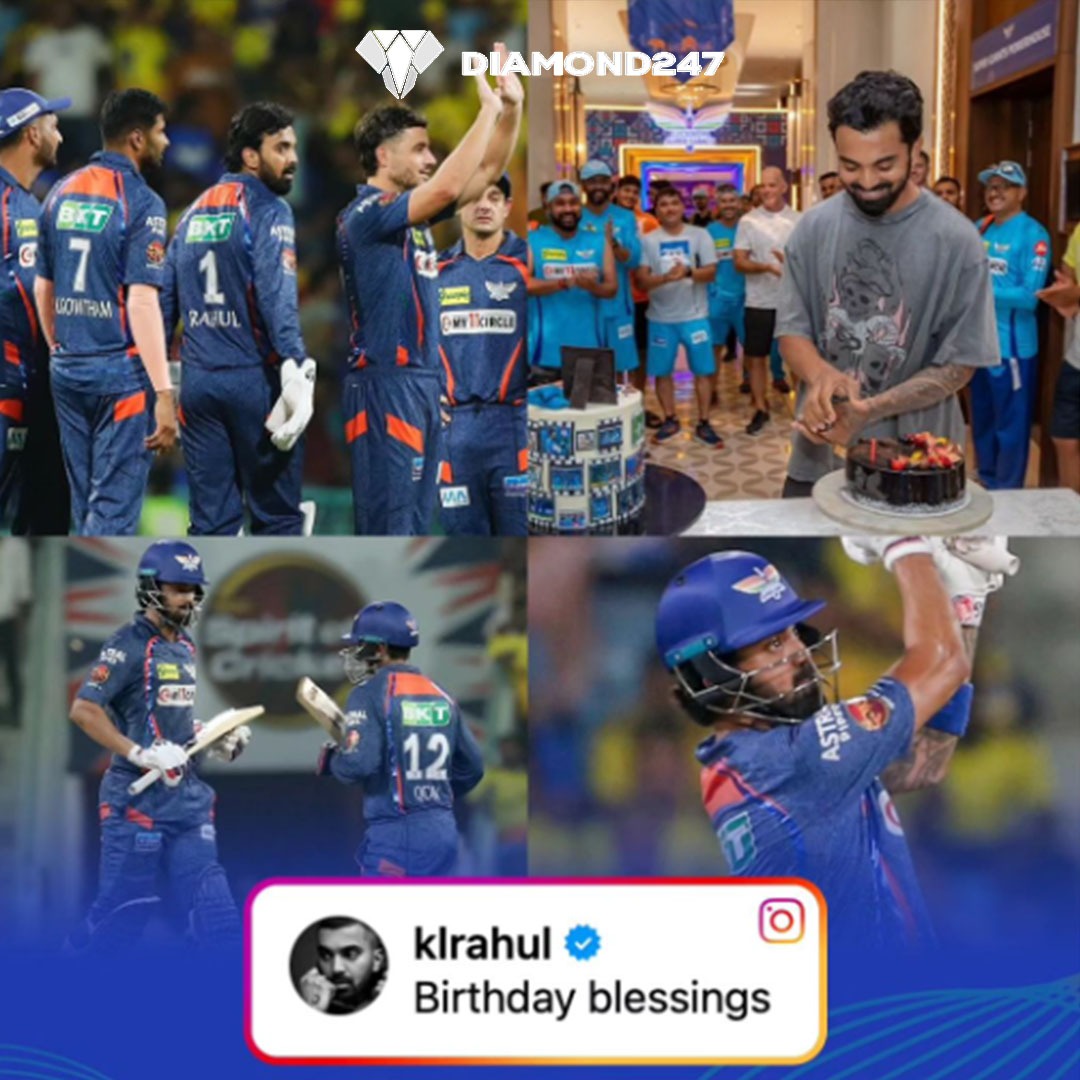 Birthday blessings ✅ Birthday present ✅

#KLRahul #LSG #Cricket #IPL2024 #diamond247news #diamond247com