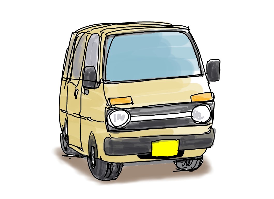 「#人生を大きく変えた1台の乗り物はなんですか学生時代こいつで車の基本を覚えた。以」|zama36のイラスト