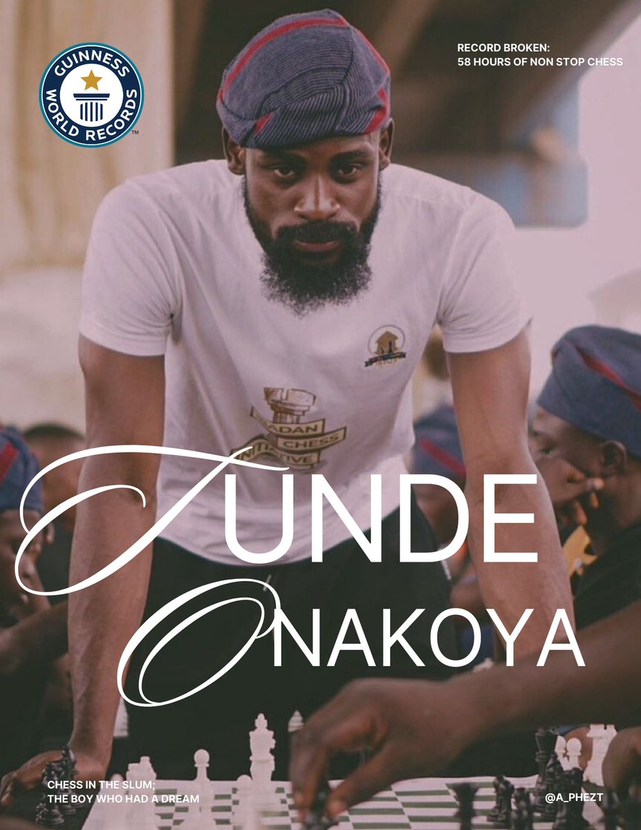 a_phezt's tweet image. Congratulations @Tunde_OD 
The New Guinness world record holder for longest chess marathon. 
Naija to the world 🇳🇬... 

#Chessinslumsafrica #ChessInTheSlum