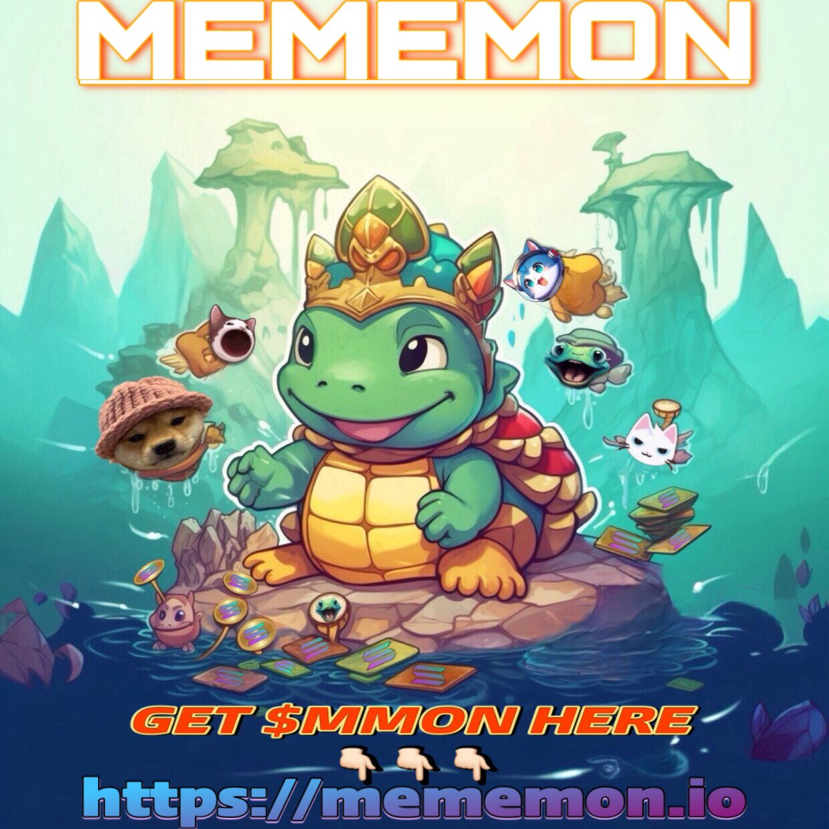 🏄‍♂️ Ride the wave back to the top with #Mememon - the latest sensation in the #memecoin realm on #Solana. After the storm, comes the calm and then the reign of the #MememonKing! Secure your share of laughter and loot at our #presale – no need to fear the dip when you’re in for the