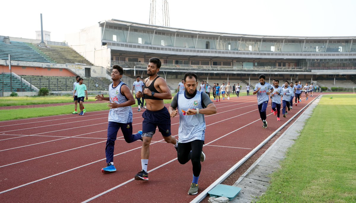 Photographs capturing the Physical Performance Assessment of the Bangladesh National Team at the Bangabandhu National Stadium, Dhaka.

#BCB #Cricket #BDCricket #LiveCricket #Bangladesh #Training #fitnesslife