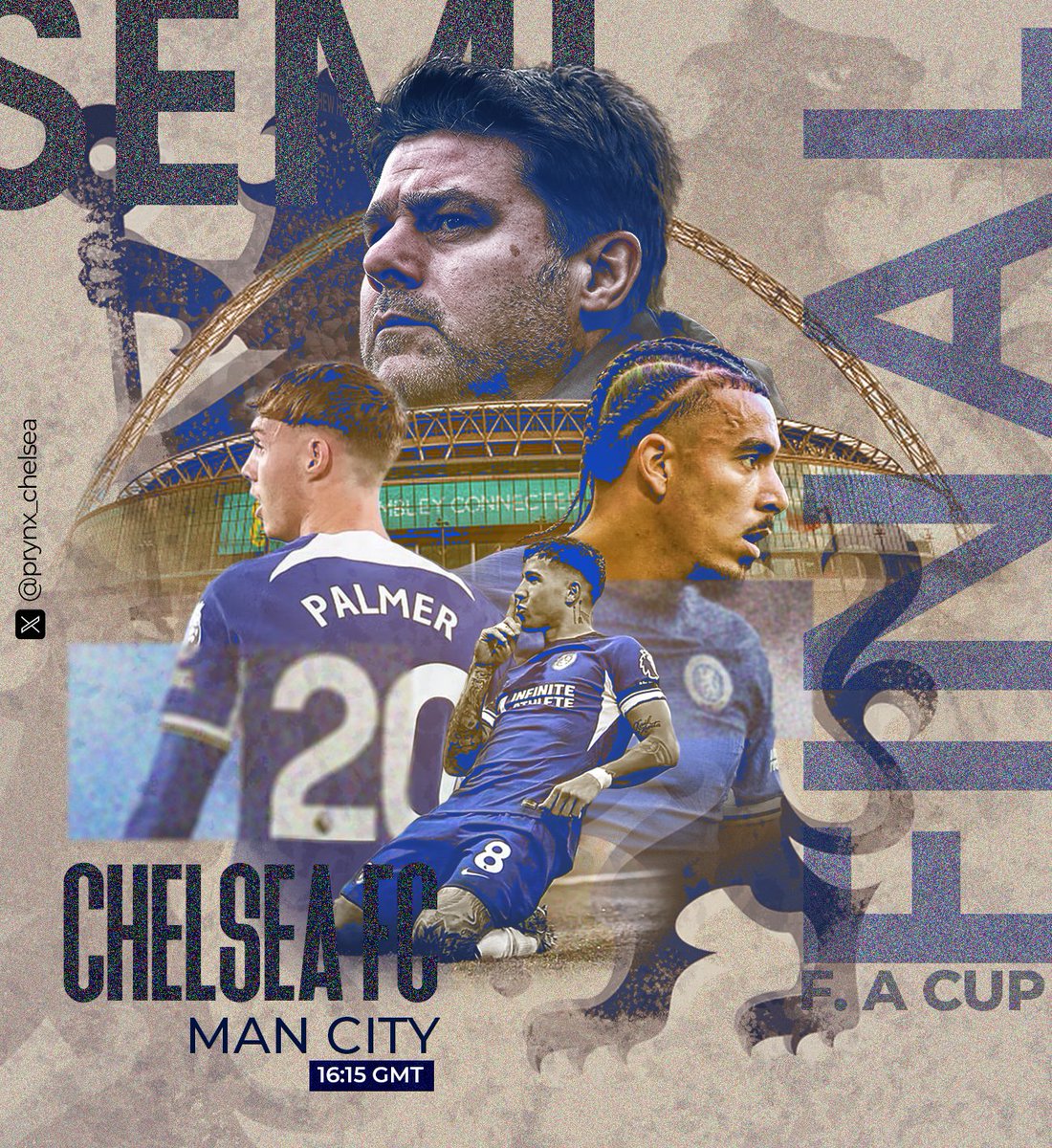 @EmiratesFACup Semi Finals @ChelseaFC vs @ManCity 🏟️Wembley 16:15 GMT Chelsea fans what's are your predictions #EmiratesFACup