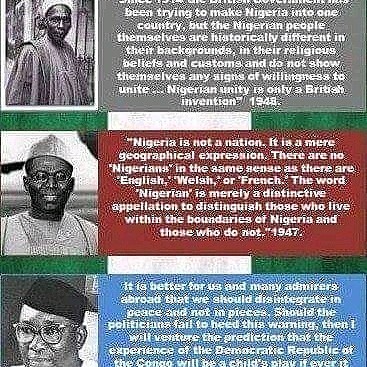 Those of u proud BABOONS & MONKEYS must read these quotes from TAFAWA BELEWA, OBAFEMI AWOLOWO & NNAMDI AZIKIWE👇

They knew 🇳🇬 is the worst 🇬🇧 creation on earth and will never ever function..
SOLUTIONS, FREE MNK, CONDUCT A REFERENDUM, END 🇳🇬 @AU @ECOWAS @KREMLINRUSSIA_E @UN @EU