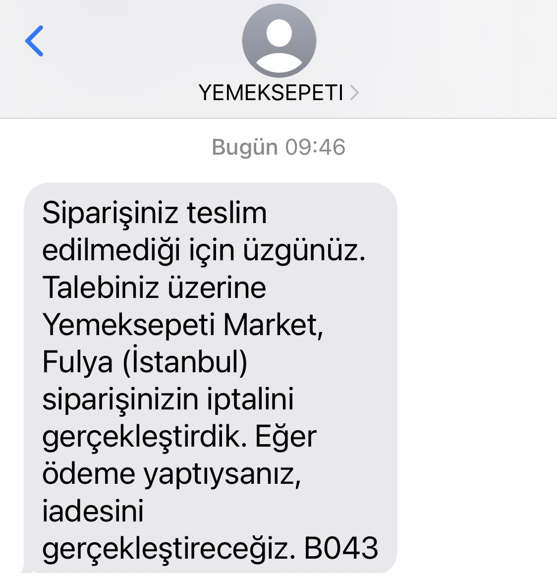 Burada yazmadan önce @yemeksepeti burada yazdıktan sonra @yemeksepeti İnsanların teslim edilmeyen ürünleri için burada yazmaları mı gerekiyor? Yemek sepeti hesabı yanında bir de yüklü X hesabı gerekiyor herhalde. Ben hesabımı sildim gitti. *Bu olumsuz yanıtı birkaç defa