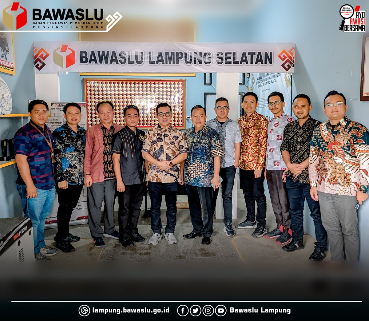 Selengkapnya : lampung.bawaslu.go.id/bawaslu-lampun…

#AyoAwasiBersama
#KawalHakPilih
#BawasluRI
#BawasluLampung
----------------------------------