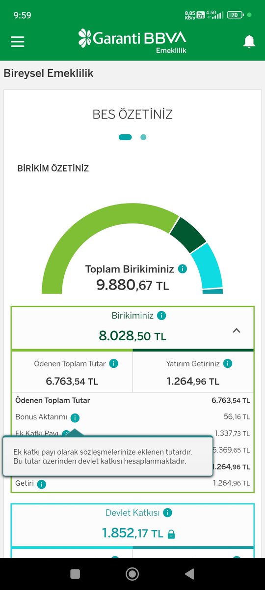 @yatirim2034 hocamdan gördüm. Garanti bankasında #bireyselemeklilik sözleşmeniz ve kredi kartınız varsa biriken #bonus larınızı #bes hesabınıza transfer edebilirsiniz. 

Tek yapmanız gereken Garanti BBVA Emeklilik müşteri hizmetlerini arayıp talimat vermek :)