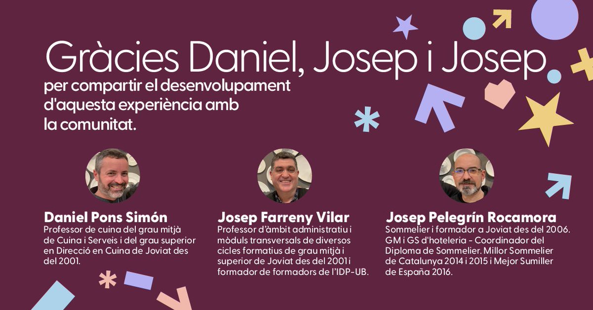 <a href="/escolajoviat/">Escola Joviat</a> <a href="/althaiamanresa/">Fundació Althaia</a> <a href="/ajmanresa/">Ajuntament de Manresa</a> Aquesta proposta educativa, ha sigut impulsada per: <a href="/dponssi/">Daniel Pons</a>, <a href="/jfarreny/">𝕁𝕠𝕤𝕖𝕡 𝔽𝕒𝕣𝕣𝕖𝕟𝕪 🖥️ 💡🖍</a> <a href="/jpele80/">Josep Pelegrín</a>

📌 Aquí trobaràs tots els detalls i el desenvolupament per adaptar i portar aquesta experiència a la teva aula: bit.ly/4aZX5iW