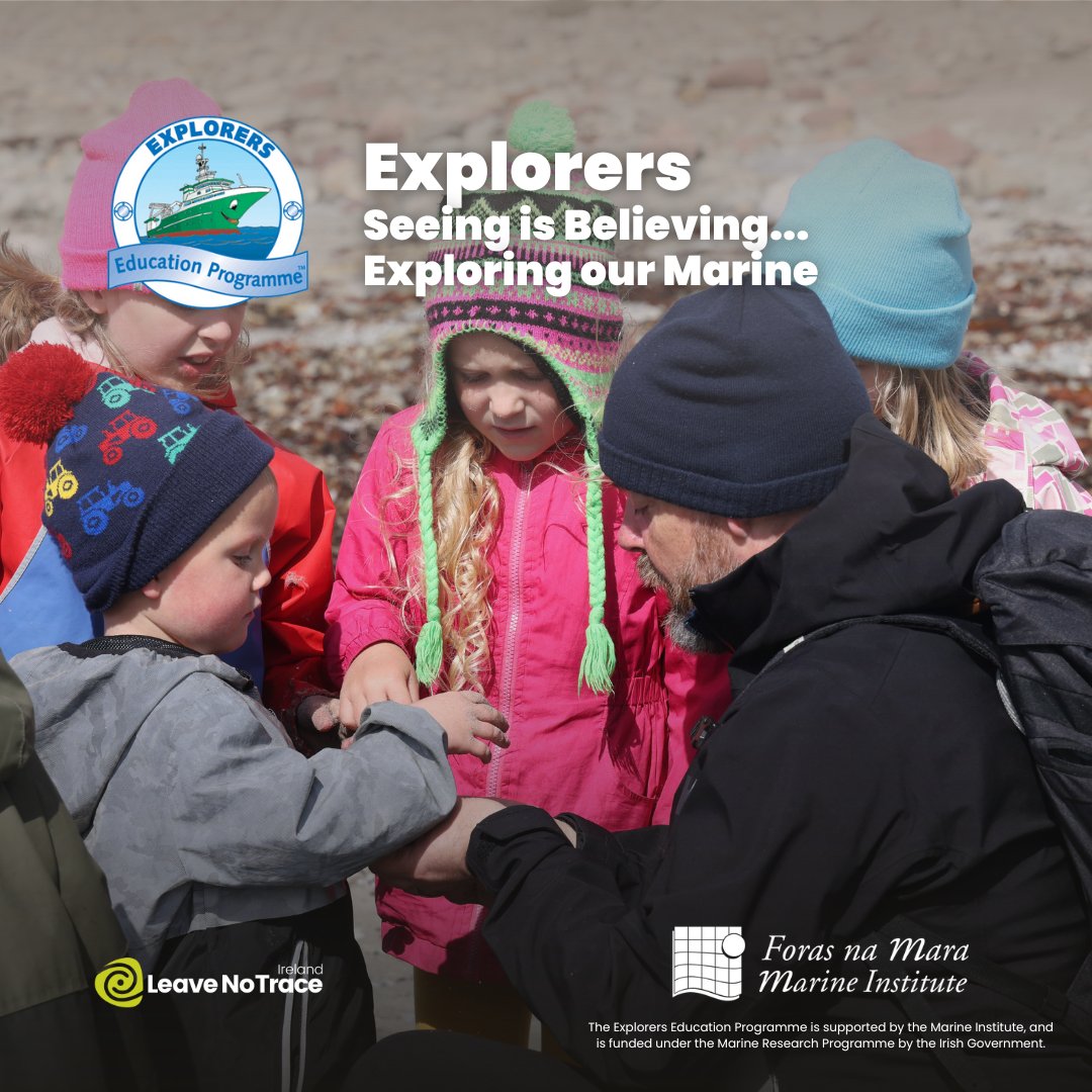 It’s #SeashoreSafari Season! These interactive outdoor education days bring primary school children down to our sea shores, exploring the different forms of life that call these places home 🦈 🪸 @‌explorersedu is organised & funded by @marineinst