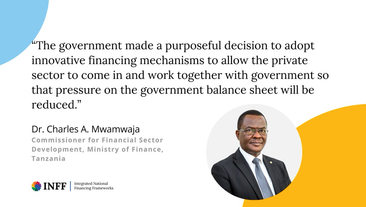 The upcoming #INFFReport has gathered insights on developing #INFFs from around the world!

Let's hear from country leaders: Dr. Charles A Mwamwaja @mofURT on developing innovative financing thru INFFs 🇹🇿

👇Register for the report launch on 24 April bit.ly/INFF_FFD2024