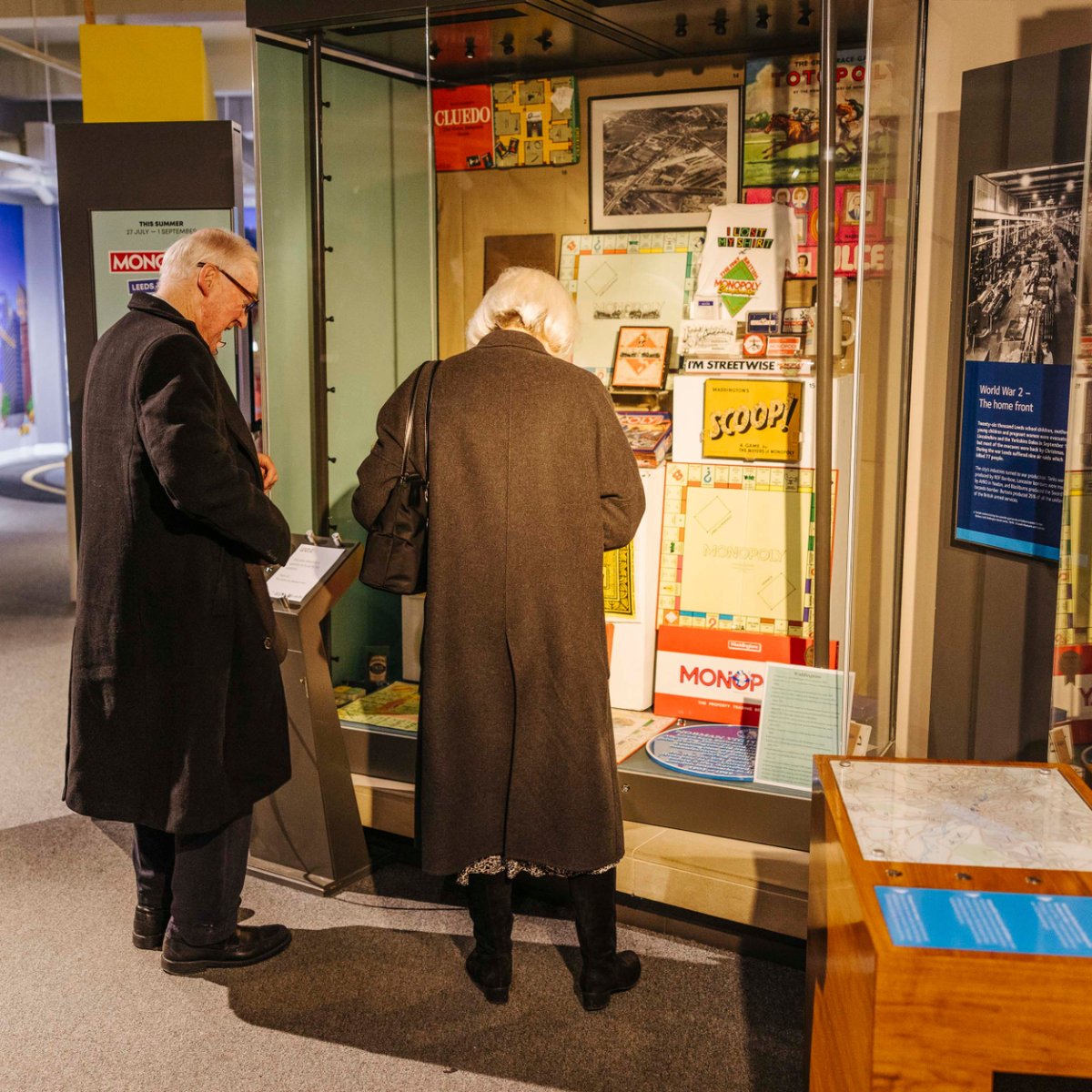 It was so much fun to visit the new display @LeedsCityMuseum yesterday with @LeedsBID @LeedsCivicTrust and memebers of the family who ran Waddingtons back in the hey day of  MONOPOLY.