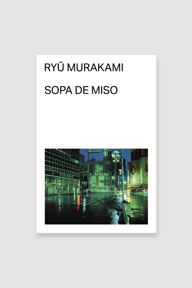 Tras muchos años de ausencia en las librerías españolas, muy pronto recuperaremos Sopa de miso, la novela más conocida de Ryu Murakami. Obtuvo el Premio Yomiuri, que le concedió un jurado presidido por el nobel de literatura Kenzaburō Ōe.

Traducción de Jaime Montes