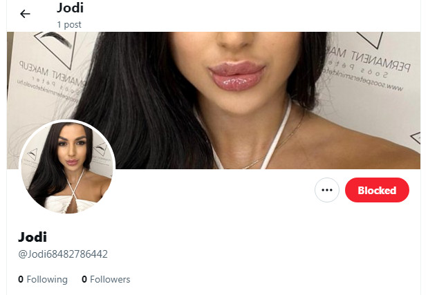 DebeMusic's tweet image. Oh, fuck off, Duck Face.
Random "likes" on peoples' posts will just get you a block AND report from me. Guaranteed.
#BlockTheBots #GoAwaySlutBots