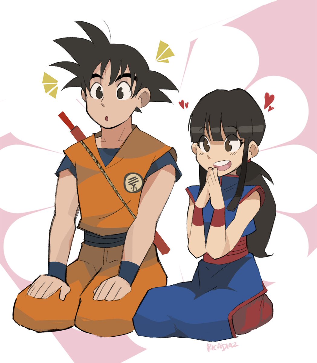 Found this teen Goku and Chichi fanart I did back in 2017 while cleaning out files. They were the cutest!