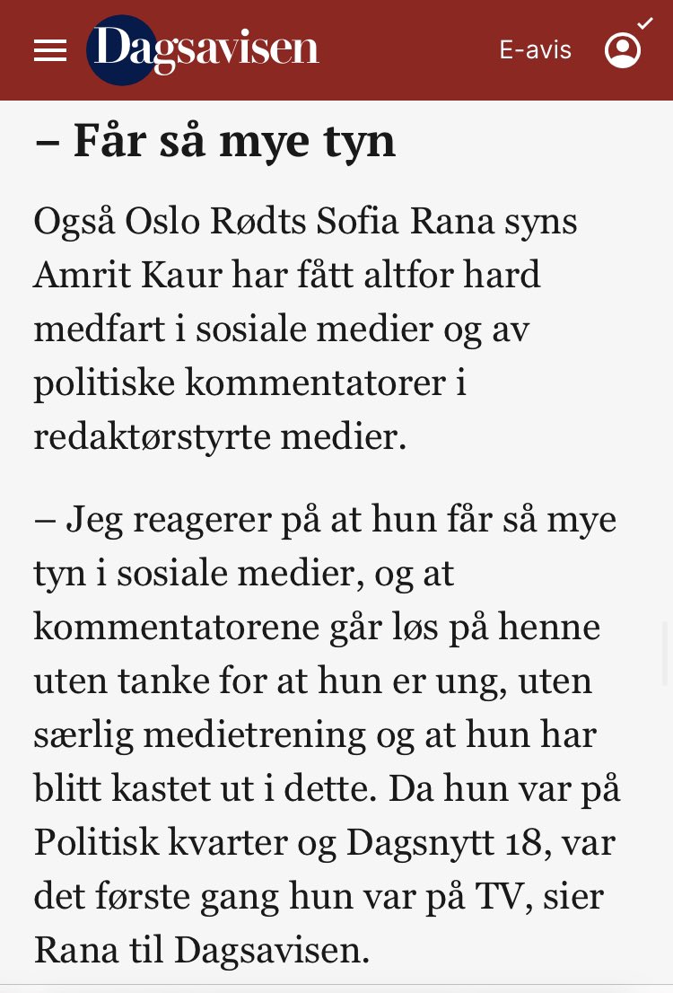 HansJacobThoms1's tweet photo. Nå må folk gi seg med denne kritikken av medienes behandling av Rød Ungdoms nye leder. Når du blir valgt som ungdomspartileder bør du faktisk bli stilt til ansvar for politikken du står for. Det handler jo nettopp om å ta ungdomspartiene på alvor. https://t.co/WNsa2ozzns