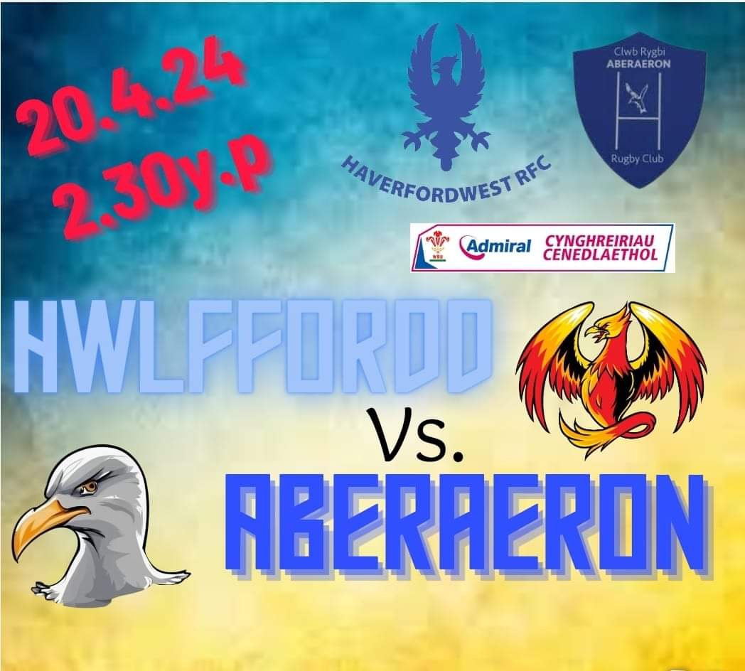 🚨 Diwrnod Gêm / Game Day 🚨 🏉 Hwlffordd v. Aberaeron ⏰️ 2.30y.p 🏆 Adran 3A Gorllewin 📌 Heol Penfro, SA61 1LY 🚌 Bws yn gadael 11.45y.b / Big bus leaves 11.45am 🚌 Pob lwc bois! 💙💛🏉 @AllWalesSport