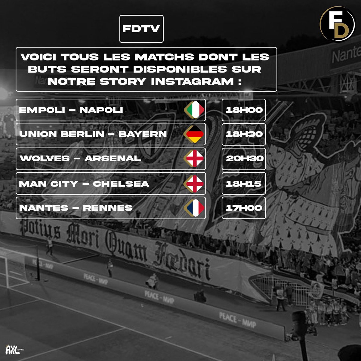 Footballdayy10's tweet photo. #FDTV 🎥: Le programme du jour !
👇 https://t.co/rdJtAqyeAc