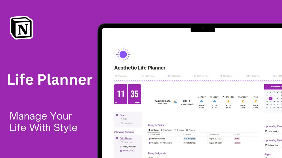 🎉 Aesthetic Life Planner Giveaway 🎉

Grab your copy of Notion Life Planner, Worth $49!

It's FREE for the next 48 hours!

To participate:

1. Like this post
2. Retweet
3. Comment "DM" below

(Must be following so I can DM you)