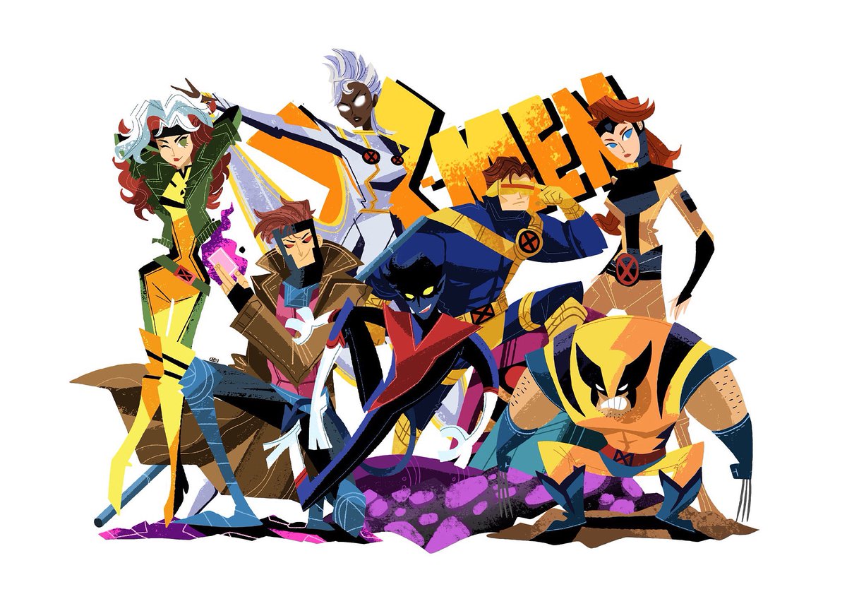 It’s the weekend and as before they are pivotal once more!!! The cast by @carmenfflv_art #xmen97