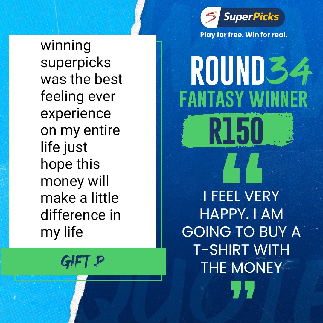 Congratulations 🤩 to our Round 3️⃣4️⃣ Super 1️⃣0️⃣ Fantasy Winners 📝 They selected their best XI & won for free! You too could be a winner with SuperPicks. Register NOW! 💸 #FantasyFootball #SuperPicks