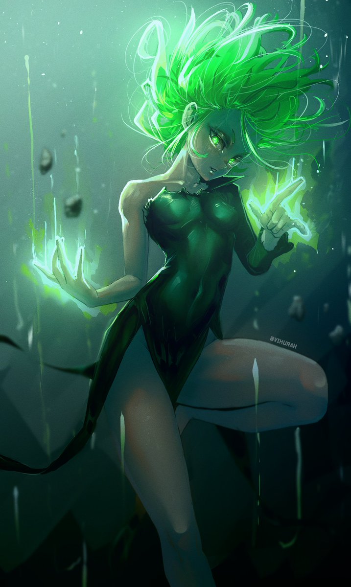 Telekinetic Terror Tatsumaki coloring i did for a competition