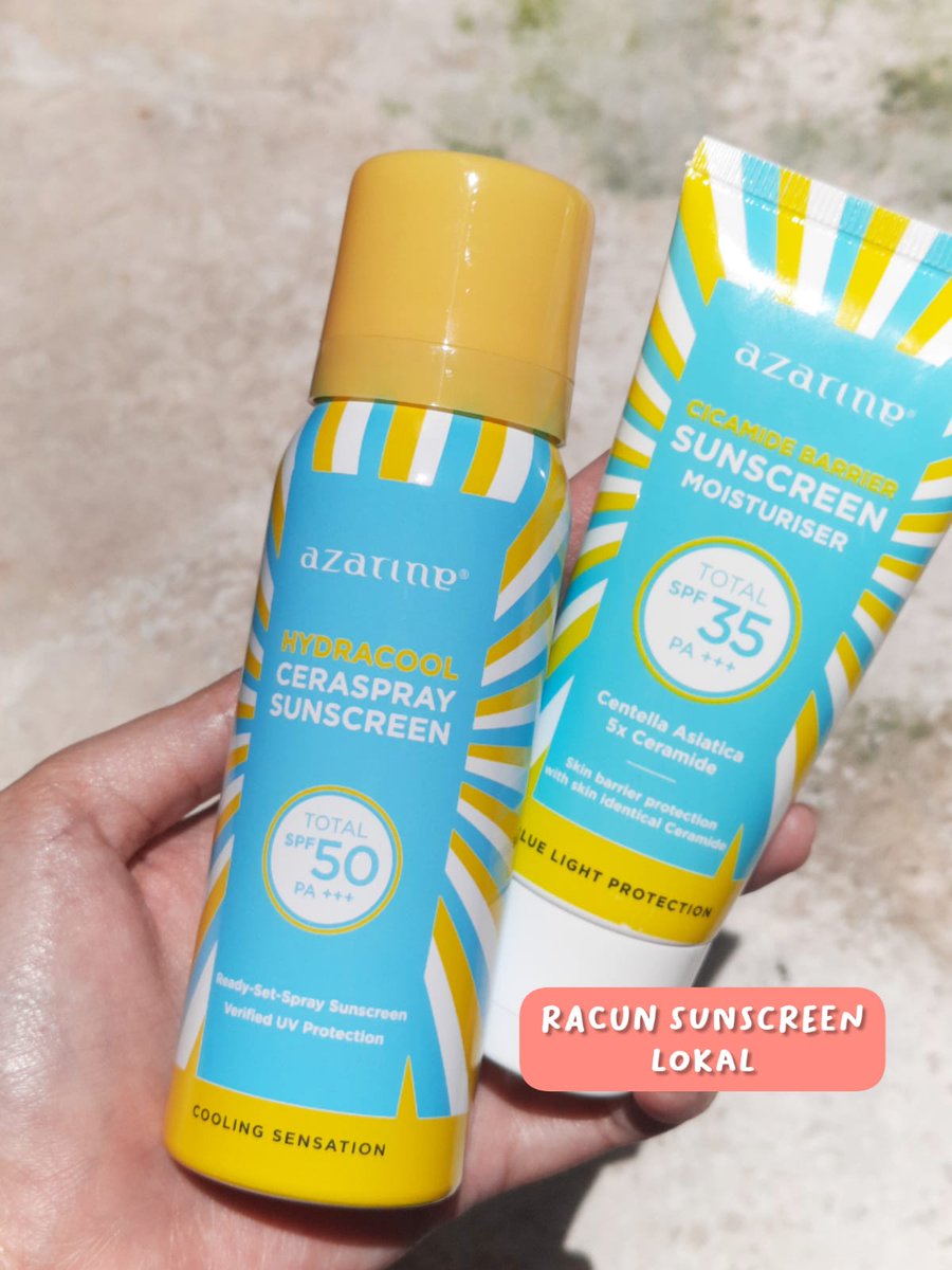 Kskincarejourn1's tweet photo. RACUN SUNSCREEN LAGI BUAT DAILY DAN REAPPLY!

siapa sih yang masih suka bingung kalo cari sunscreen yang ringan dan praktis kalo mau reapply? kayanya kalian perlu kenalan sama Cicamide barrier sunscreen &amp; Hydracool Ceraspray Sunscreen yang praktis buat reapply 😍 https://t.co/IvIZkSvBJs