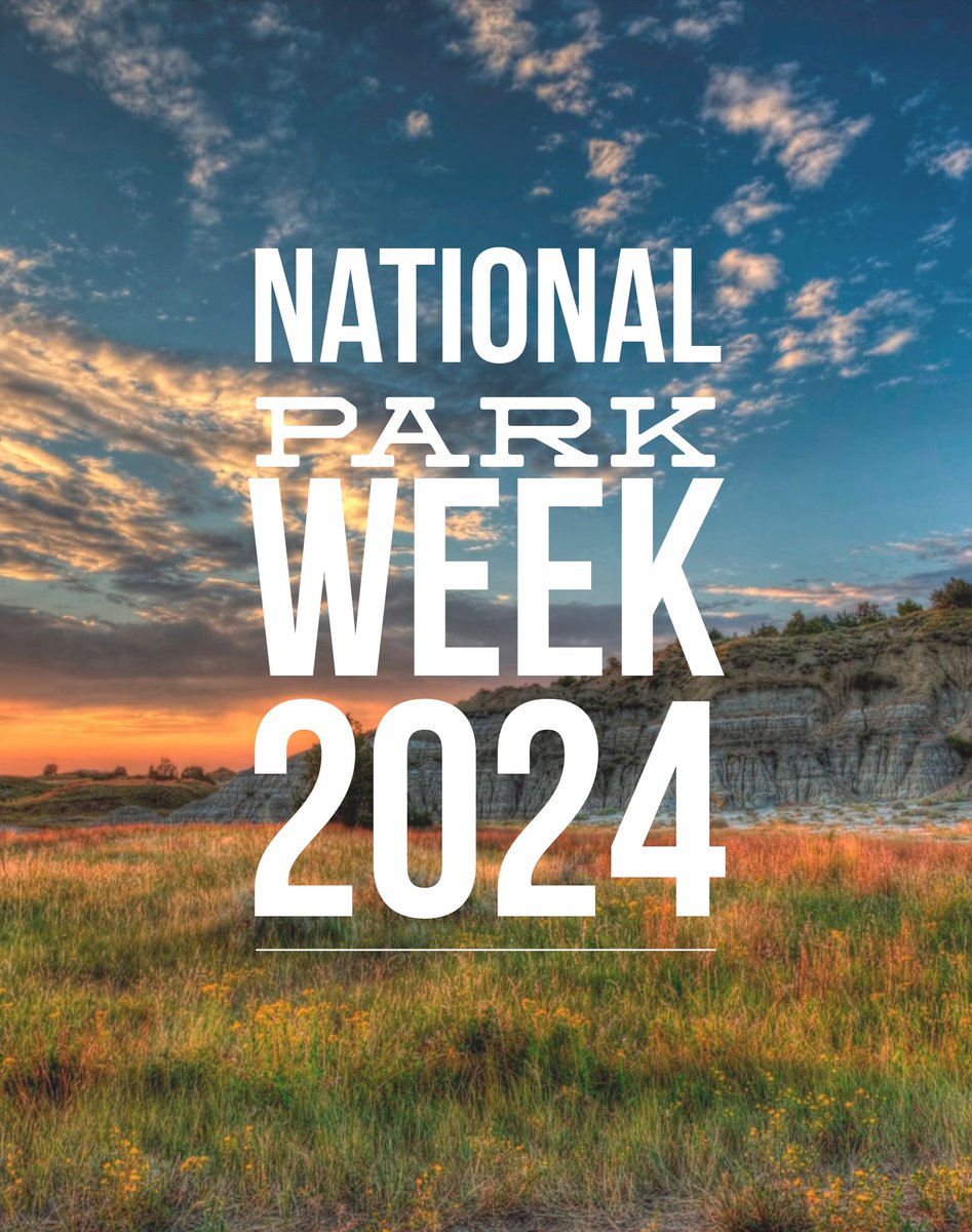 Today we kick off the first day of #NationalParkWeek! In North Dakota, we are proud to be home to the wonderful @TRooseveltNPS and to celebrate, today the @NatlParkService is offering free admission.