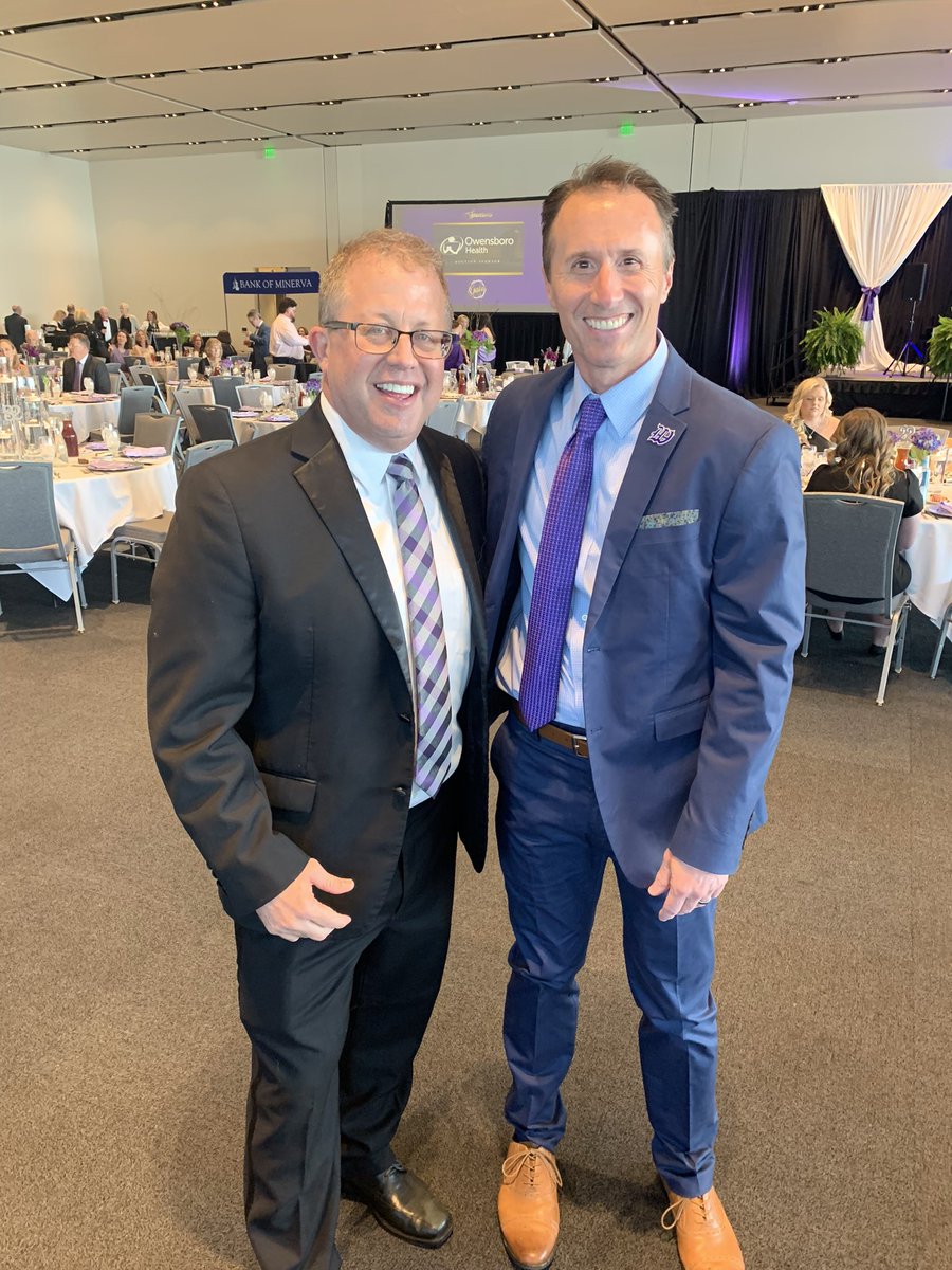 Enjoyed the <a href="/KyWesleyan/">Kentucky Wesleyan College</a> gala last night, with a fantastic master of ceremonies <a href="/ryanlemond/">Ryan Lemond</a>!  Go Panthers!
