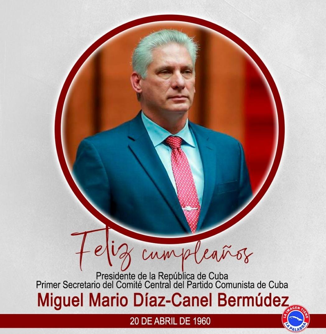 @EVilluendasC @DiazCanelB Felicidades, salud y larga vida! Sobre todo que no falte nuestro acompañamiento incondicional, el de los agradecidos, el del pueblo cubano! Felicidades Secretario @DiazCanelB! #YoSigoAMiPresidente