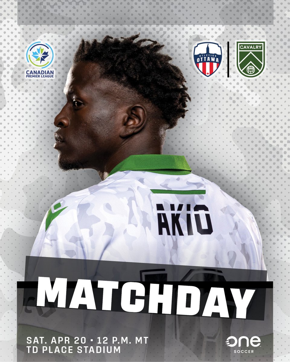 Good morning Regiment! It's matchday in the nation's capital. LET'S GO!!!!!! 💪 

📺 @onesoccer 
🆚 @atletiOttawa
🕛 12:00 P.M. MT
🏟️ TD Place Stadium
👀 🎉 Watch Parties at @KildaresAleHous & @ShipSoccer

#RideWithUs #CavsFC