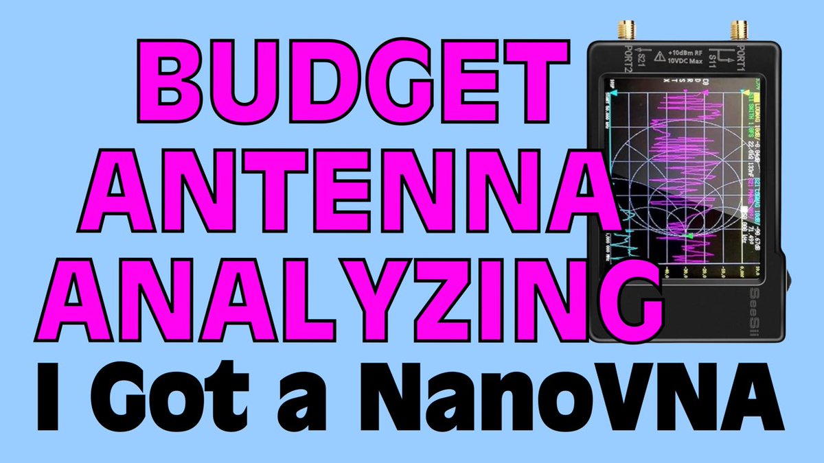 Budget Antenna Analyzing - NanoVNA youtu.be/whBNmq0BKu0?si… via @YouTube #hamradio #NanoVNA #antennaanalyzer