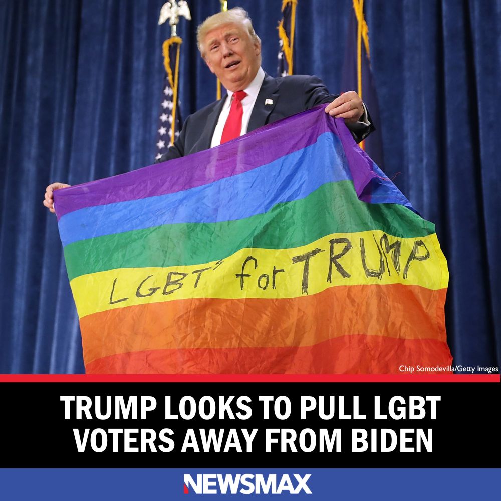 Former President Donald Trump is looking to take LGBT voters away from President Joe Biden before the general election, according to a report. MORE: bit.ly/4b34OwA