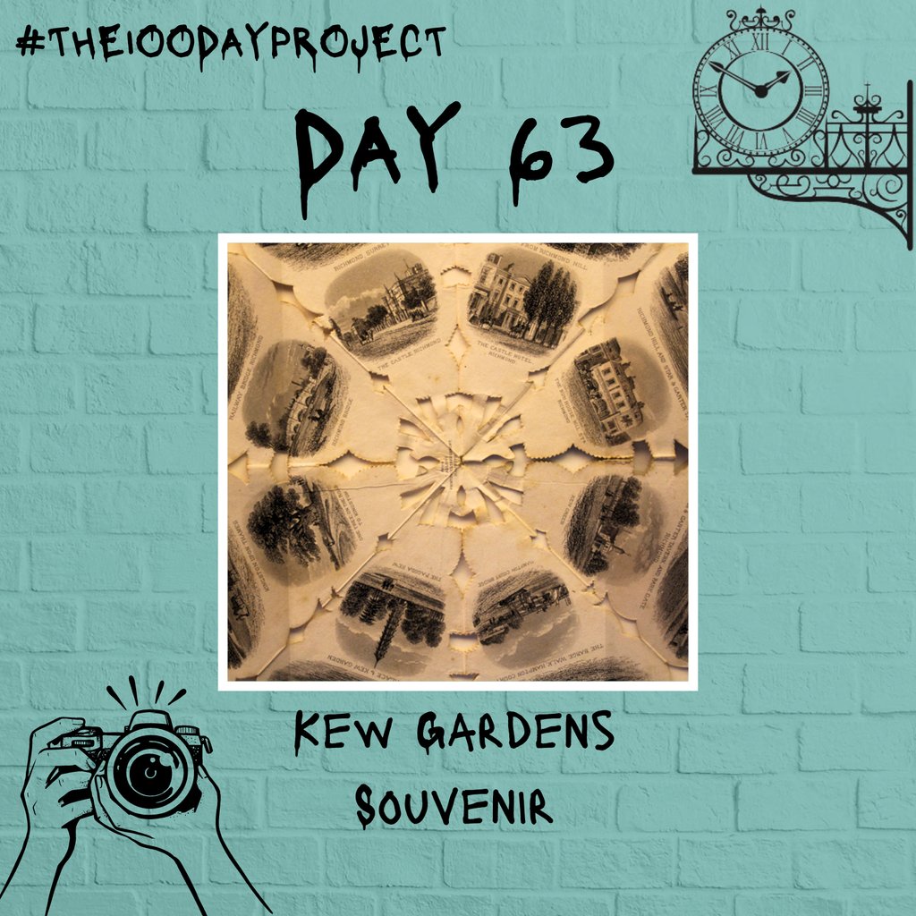 #day63 of #the100dayproject2024 - Kew Gardens Souvenir Head to our Facebook or Instagram for the full post #100daysatthemuseum #artinmuseums #richmond #richmonduponthames #getinspired #becreative #artist #photography #collage #newperpectives #colours #textures #lookclosely