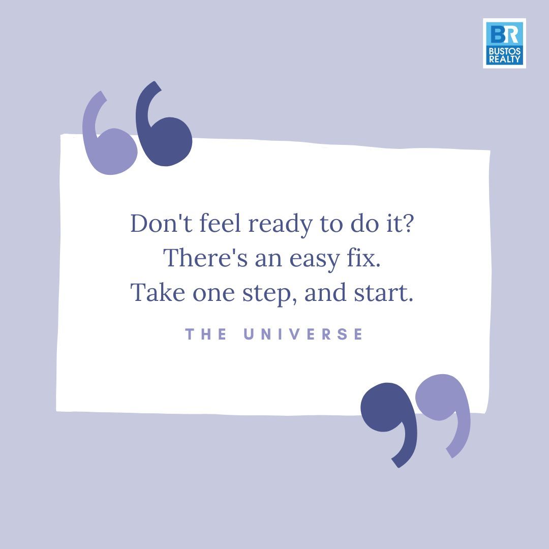 Feeling unprepared? Here's the remedy: Take that first step and just begin. 

#StartNow #JustBegin #TakeTheFirstStep #YouGotThis #Motivation #Progress #Inspiration