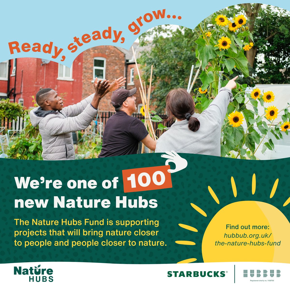 Ready, steady, grow🌱 We’re excited to announce that we are one of 100 community nature projects to receive funding from The Nature Hubs Fund. We’re excited to get growing so more people can connect with nature and enjoy its benefits. Our project starts soon in Birmingham.