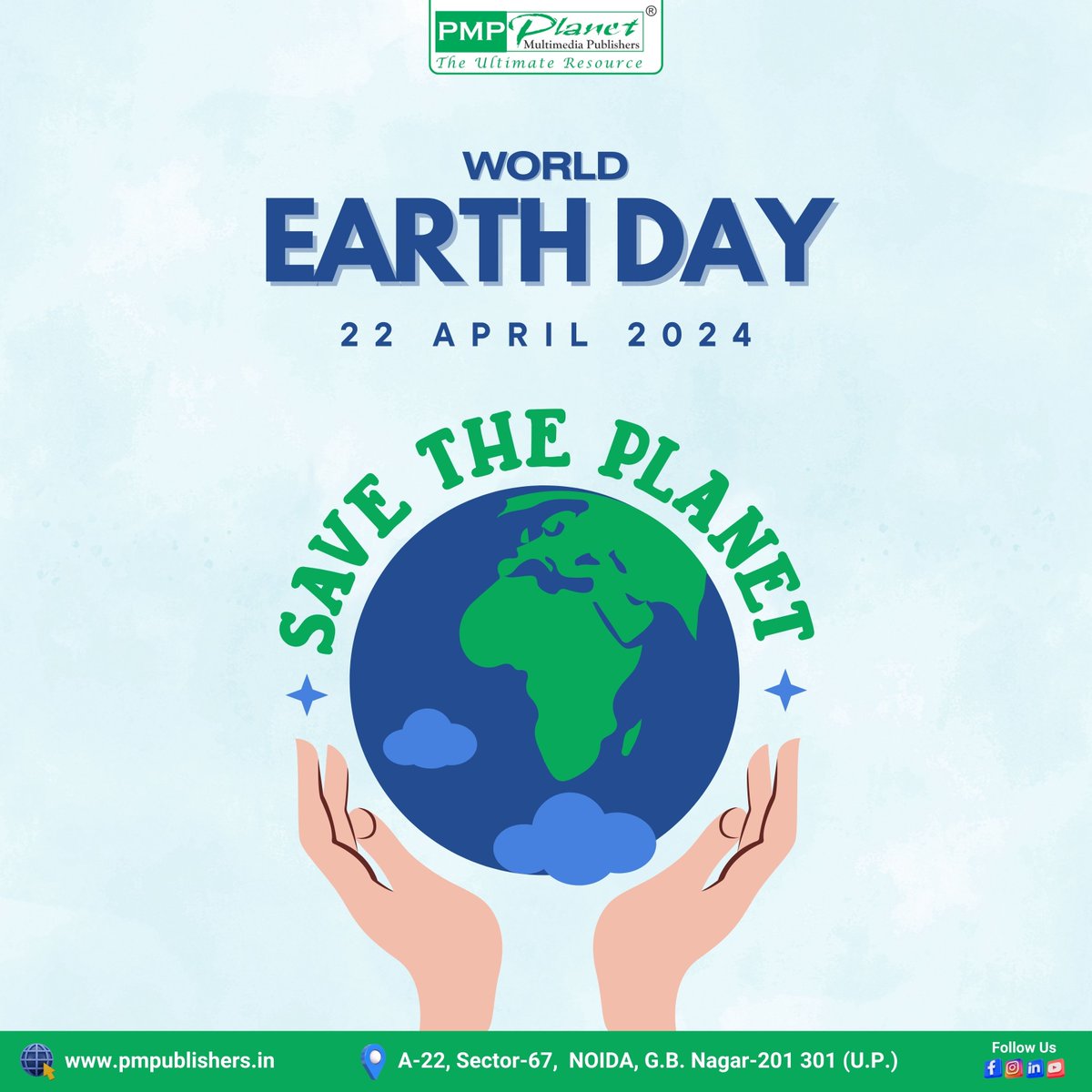🌍 This Earth Day, let's commit to actions that protect our planet for future generations. Every small effort counts! 🌱 
.
#EarthDay2024 #savetheplanet #pmpublishers #ACTFOREARTH #ecofriendly #SustainableLiving #GoGreen2024 #ClimateAction #earthdayeveryday #protectourplanet