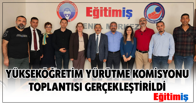 YÜKSEKÖĞRETİM YÜRÜTME KOMİSYONU TOPLANTISI GERÇEKLEŞTİRİLDİ egitimis.org.tr/guncel/sendika… #yuksekogretim #yurutme #komisyon #toplantı