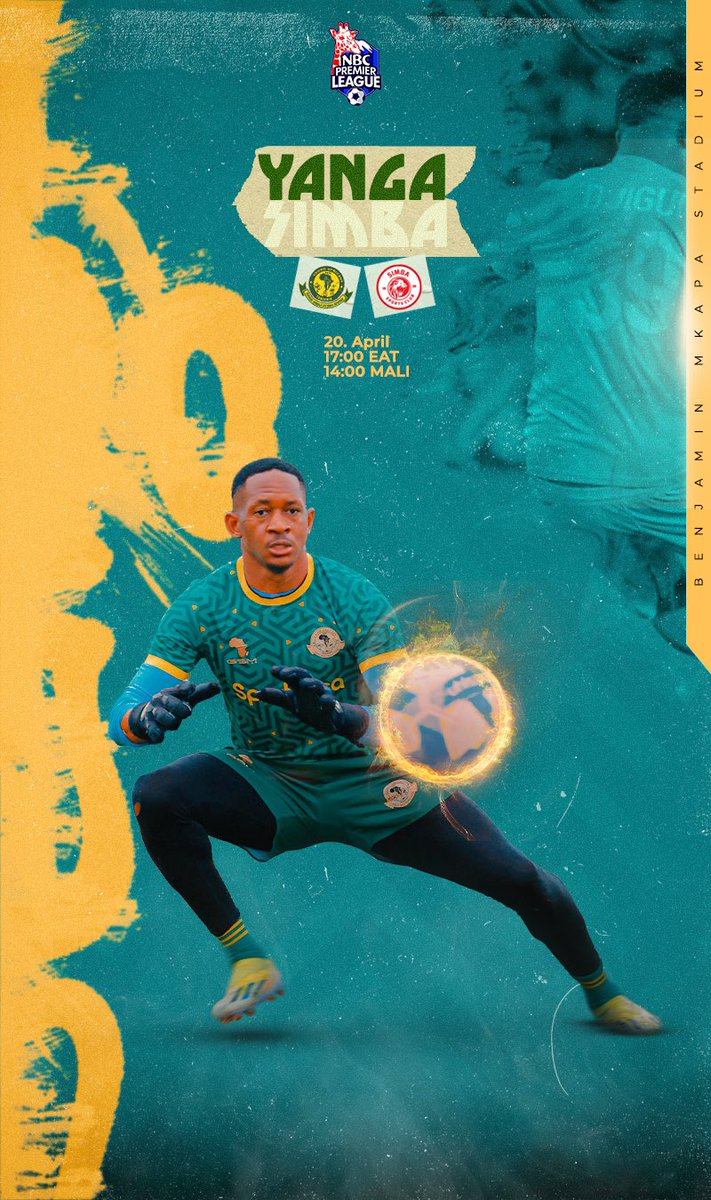 🔰MATCHDAY 🔰

🏆 #nbcpreamierleague 
⚽️ Young Africans SC🆚Simba SC
📆 20.04.2024
🏟 Benjamin Mkapa
🕖 17h00

#timuyawananchi 
#daimambelenyumamwiko