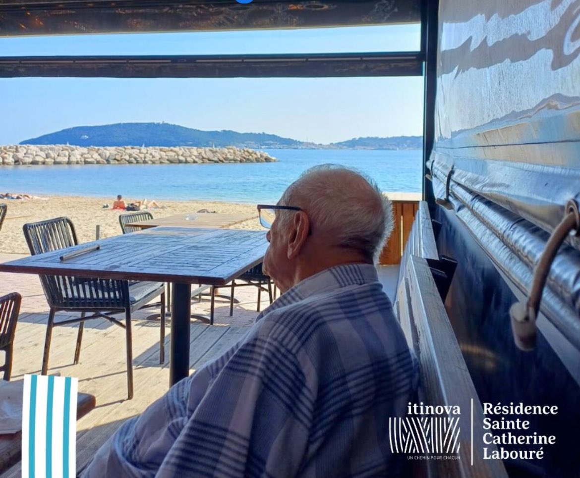 🏖 Bonjour, profitez de cette belle journée ensoleillée.

Sachez écouter les conseils de nos résidents : installez-vous en terrasse et profitez de l'instant.

Bon week-end !

<a href="/VilleDeToulon/">Ville de Toulon</a> 
#ehpad #ehpadscl #itinova #toulon #mourillon #plage